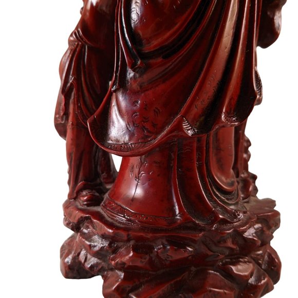 Chinese Shou Lao Shou Xing Large Statue | 11" Tall | - Picture 6 of 8